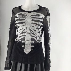 lip service mesh top vintage hot topic